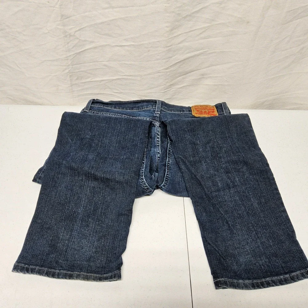 Levi's 559 Relaxed Straight Jeans Mens 34x30 Dark Wash Blue Denim Casual